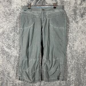 Kuhl Pants Womens 10 Gray kuhldry Capri Outdoors Hiking Pockets Movement